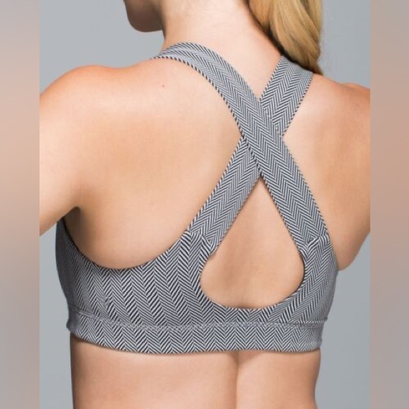 Lululemon All Sport Bra - white herringbone - Picture 2 of 6